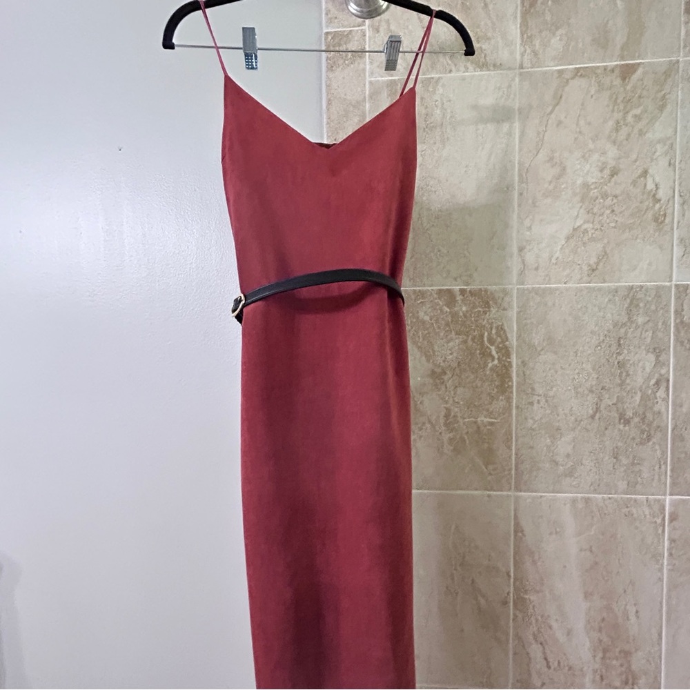 [Sold] Sleeveless Dress in Red by South Korean Designer